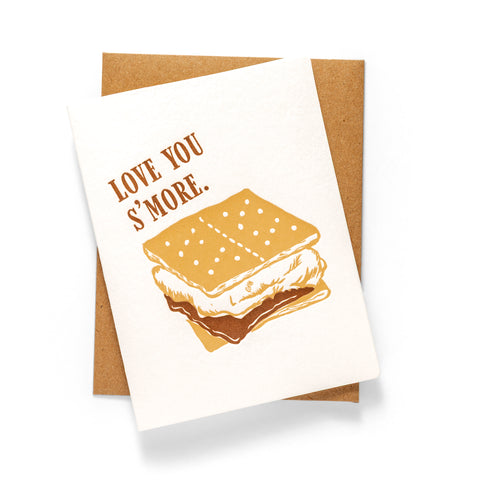 Love You S'more | Love | Letterpress Greeting Card