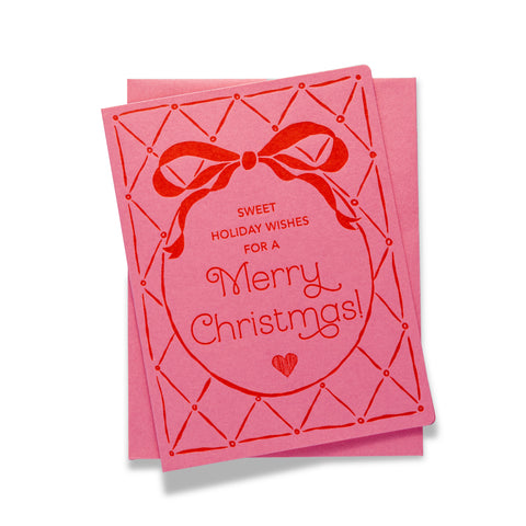 Sweet Holiday Wishes | Holiday | Letterpress Greeting Card