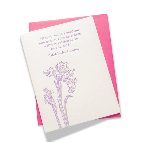 Happiness Perfume | Multi-Use | Letterpress Greeting Card