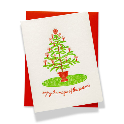 Tree Magic Season | Holiday | Letterpress Greeting Card