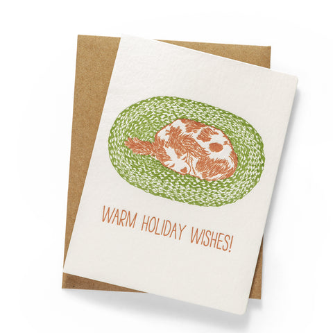Puppy Holiday Wishes | Holiday | Letterpress Greeting Card