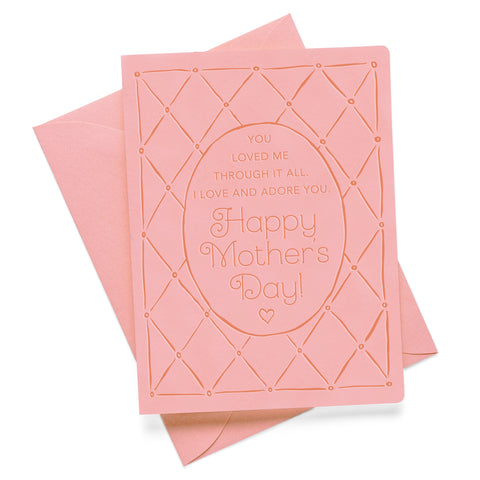 Adore You Mom | Mother's Day | Letterpress Greeting Card