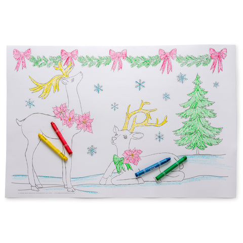 Coloring Place Mats | Christmas