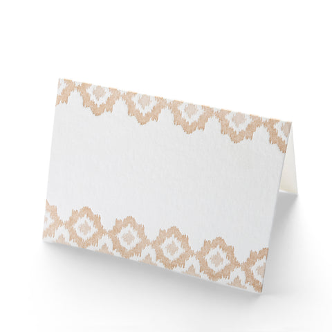Folded Place Cards | Ikat