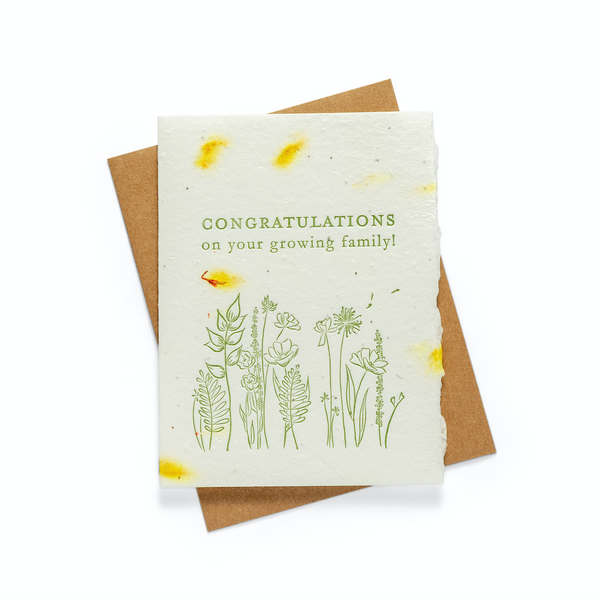 flower seed greeting cards Growing Family | Seed Card