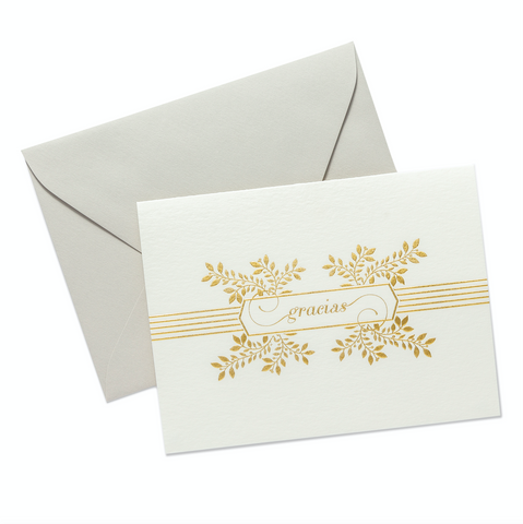 Engraved Thank You Notes | Gracias