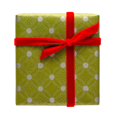 Gift Wrap | Dance of Dots | Green