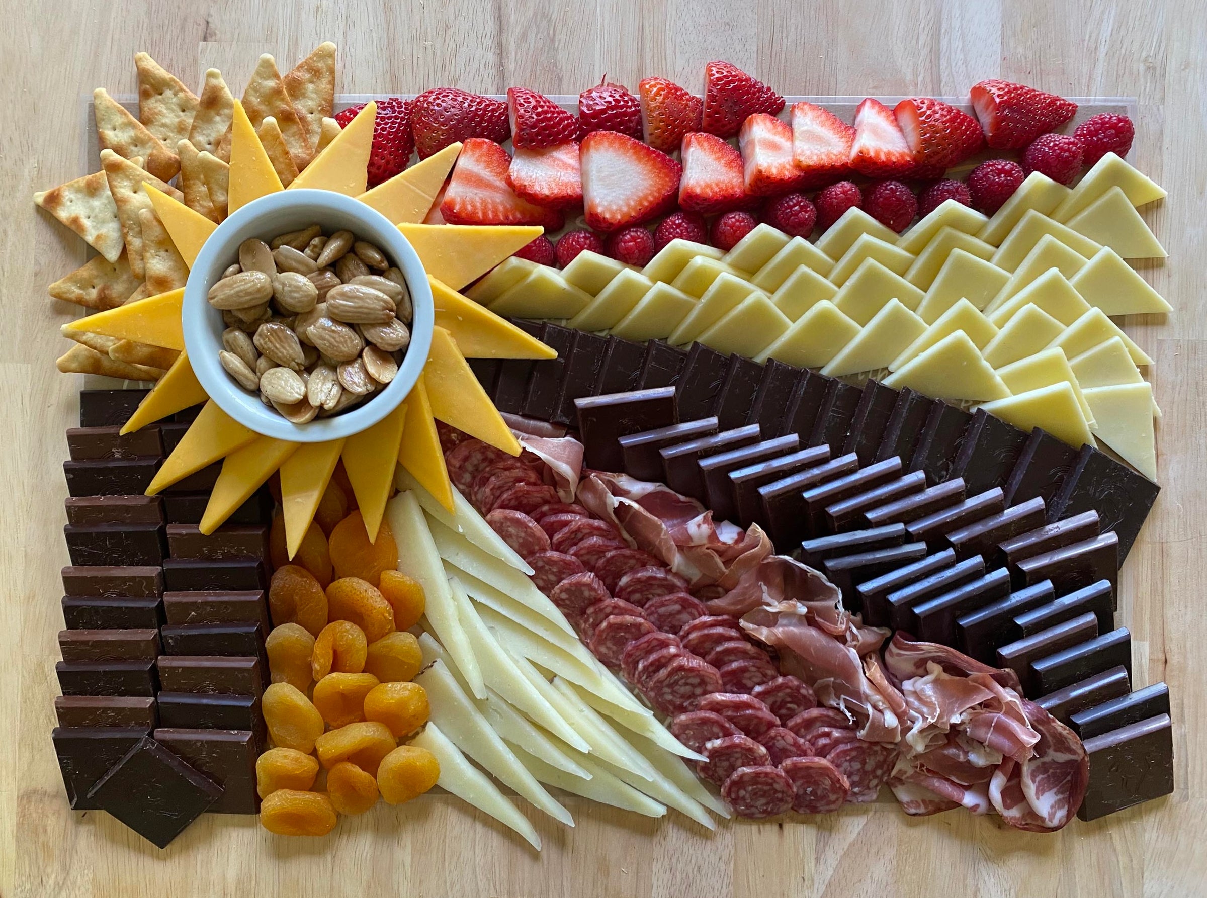 Charcuterie Cheat Sheet Sunburst Summer Charcuterie Board Color