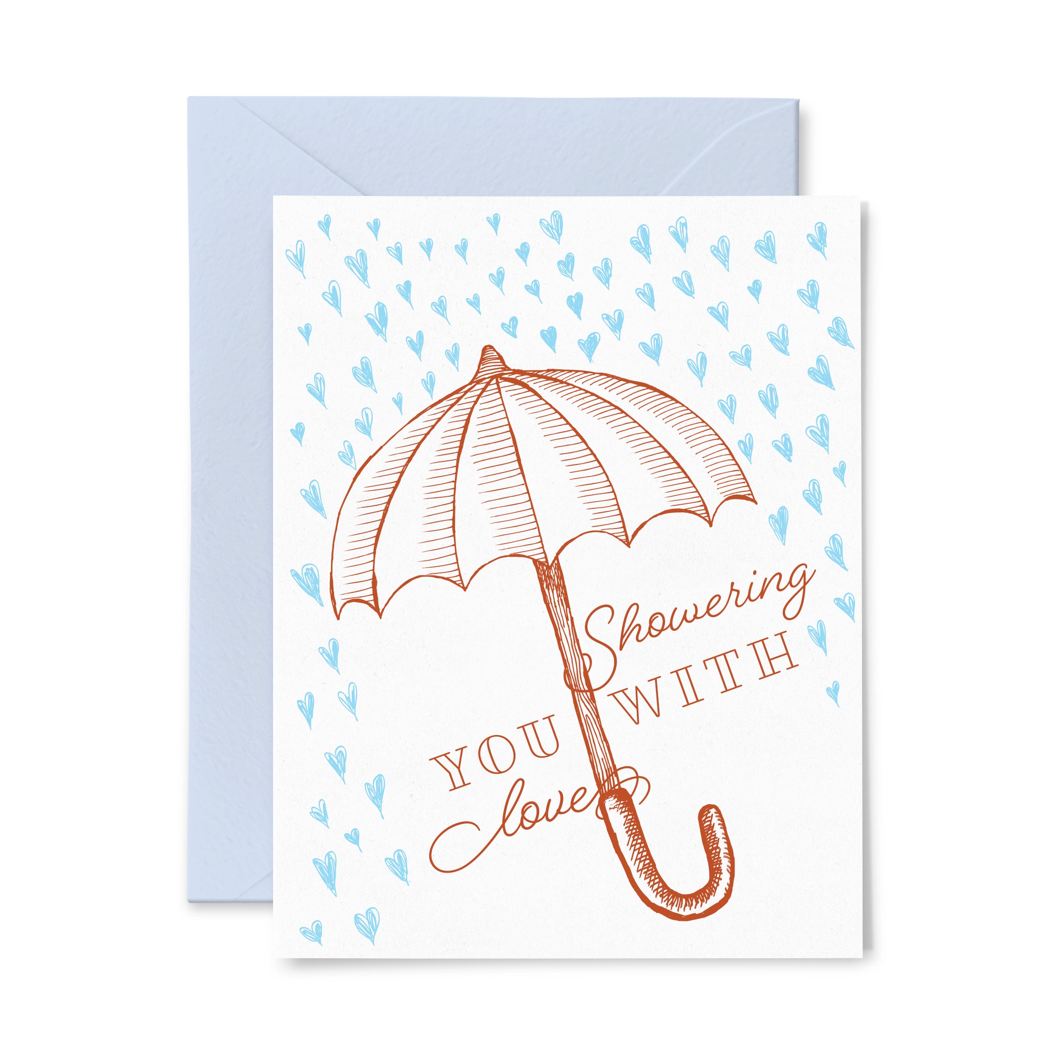 Showering Love | Multi-Use | Letterpress Greeting Card