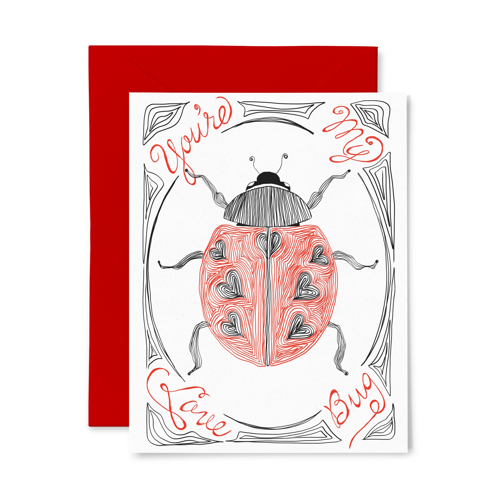 Love Bug | Love | Letterpress Greeting Card – Color Box Letterpress