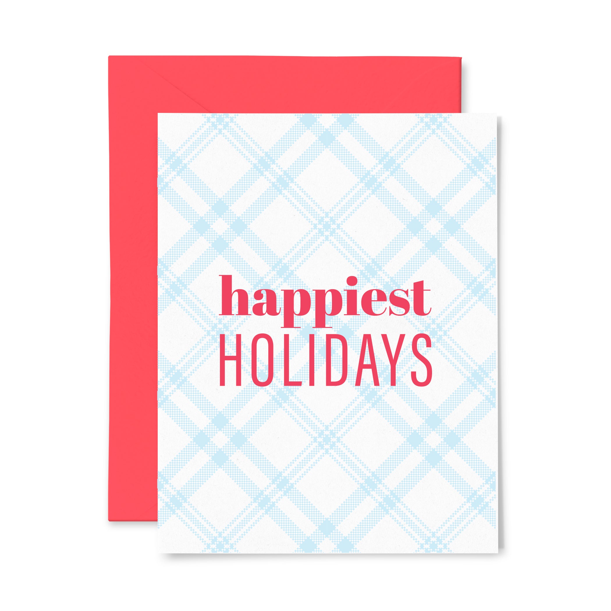 Holiday Plaid | Holiday/Christmas | Letterpress Greeting Card