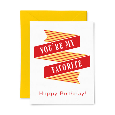 Favorite Birthday | Birthday | Letterpress Greeting Card