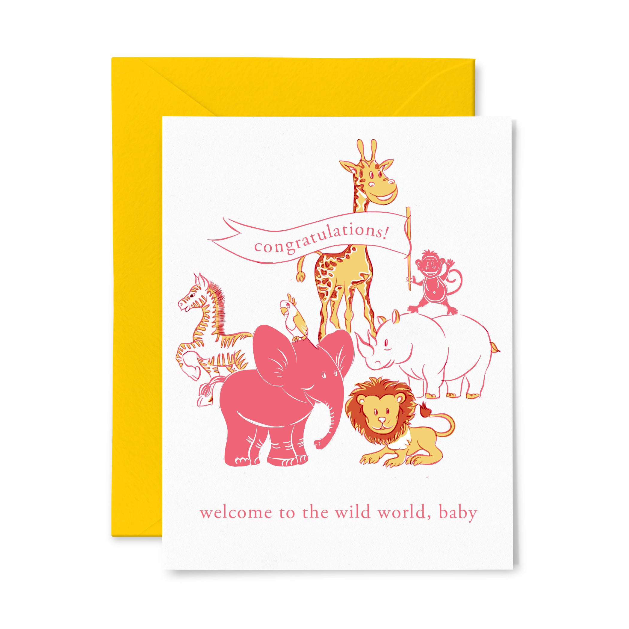 Wild Baby | Baby | Letterpress Greeting Card