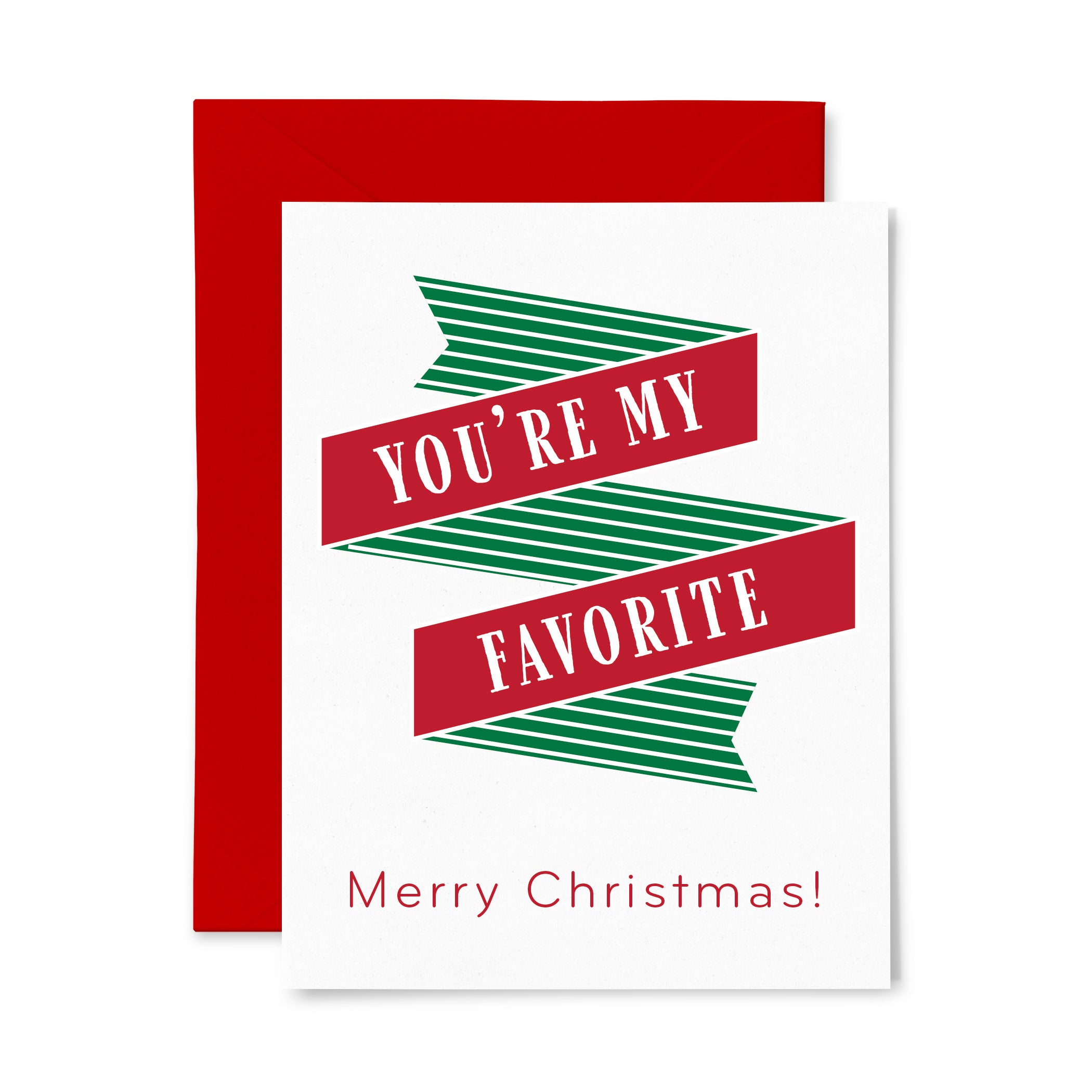 Favorite Christmas | Holiday | Letterpress Greeting Card