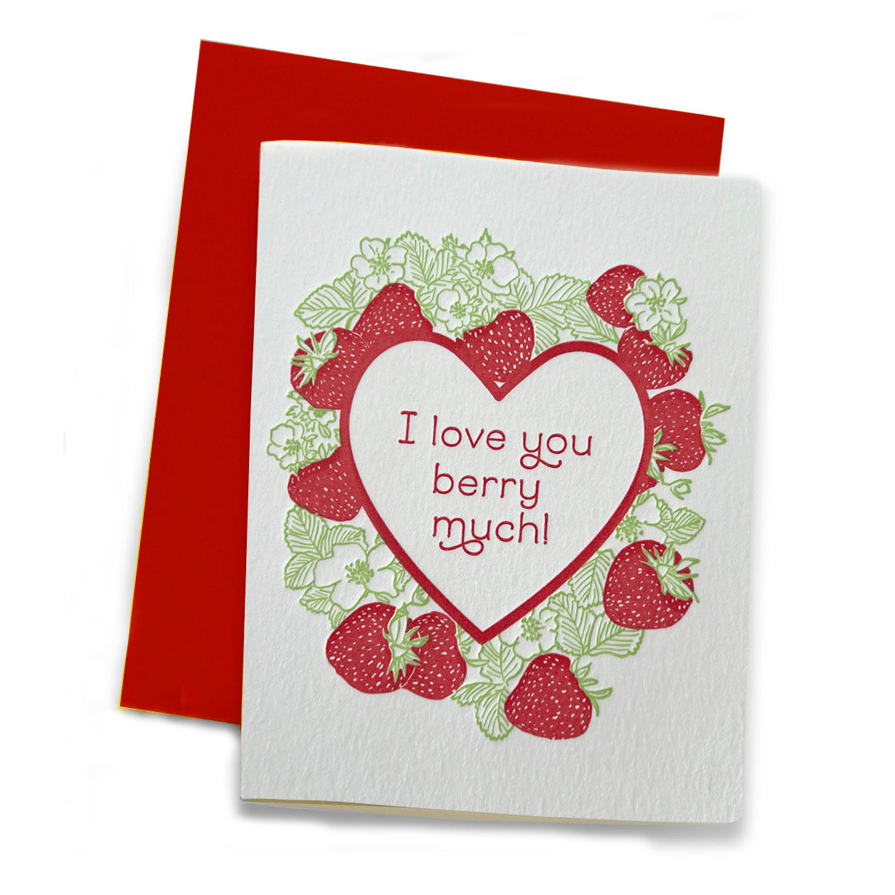 Berry Much | Love | Letterpress Greeting Card