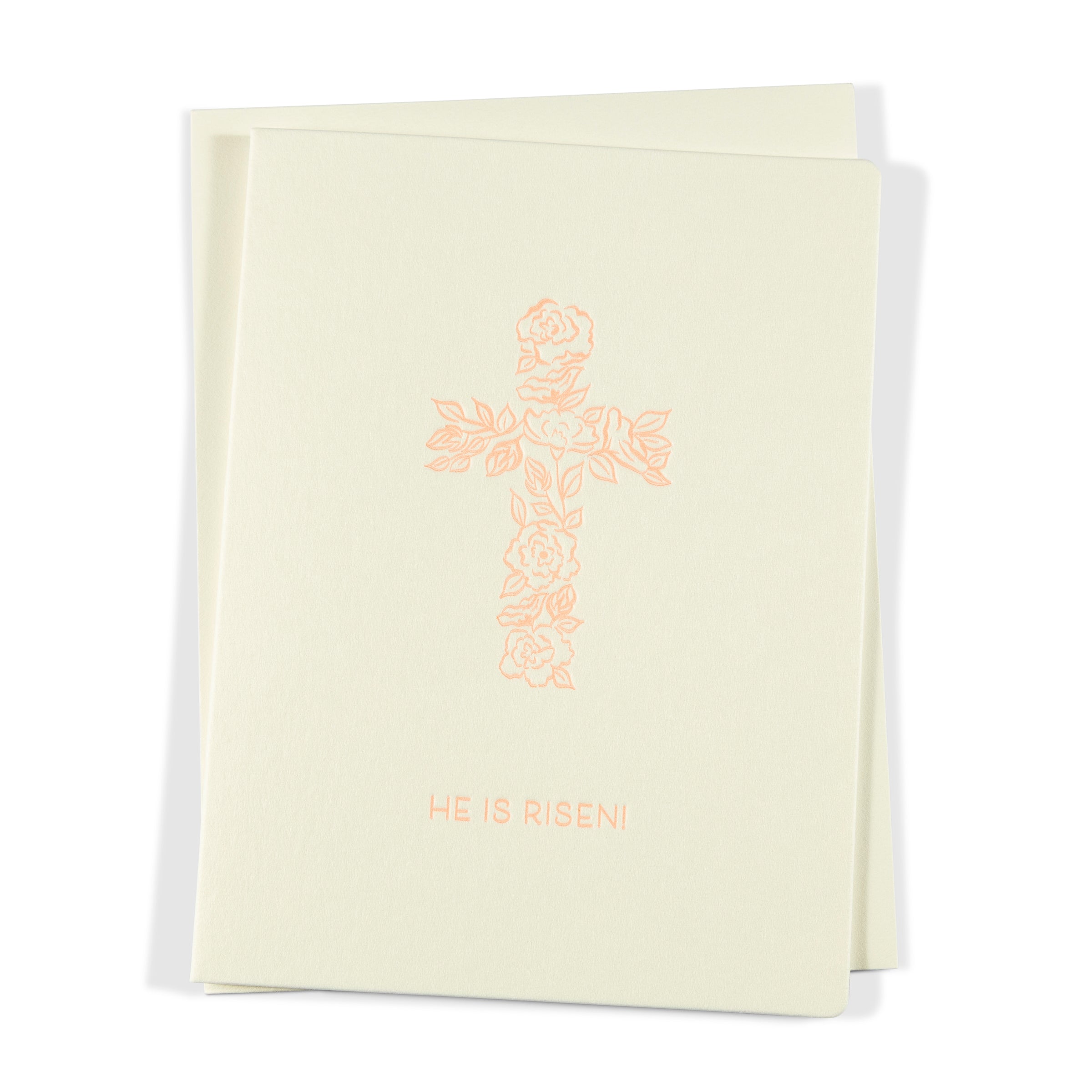 Floral Cross | Holiday | Letterpress Greeting Card
