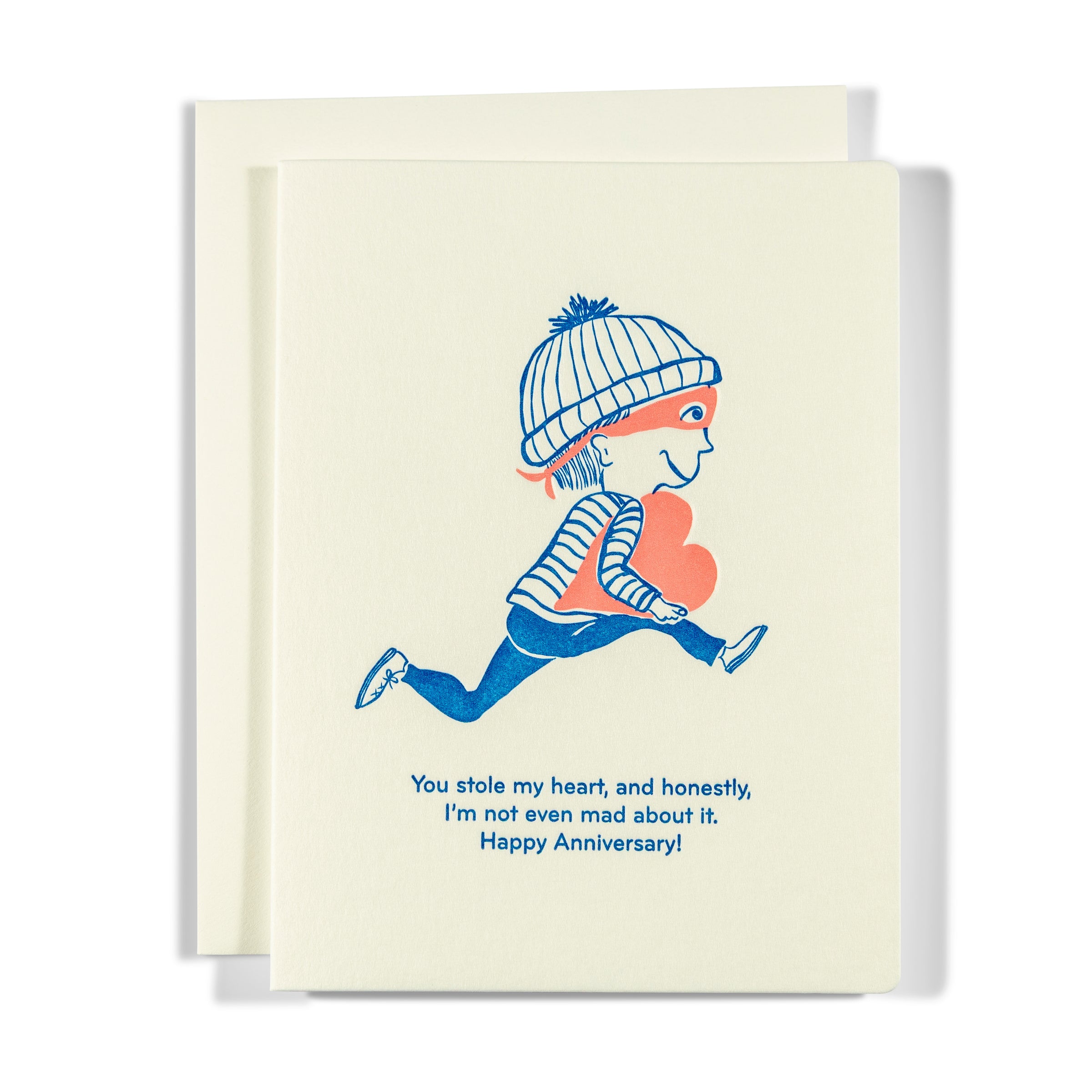 Stole My Heart Anniversary | Love | Letterpress Greeting Card