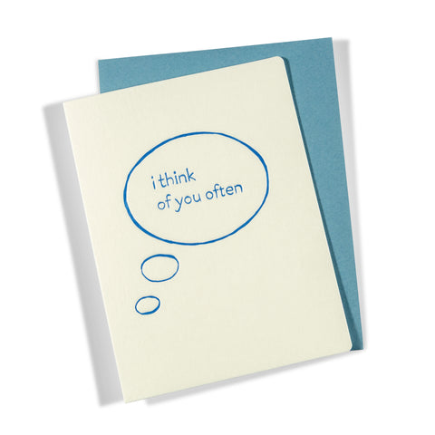 I Think of You Often | Multi-use | Letterpress Greeting Card