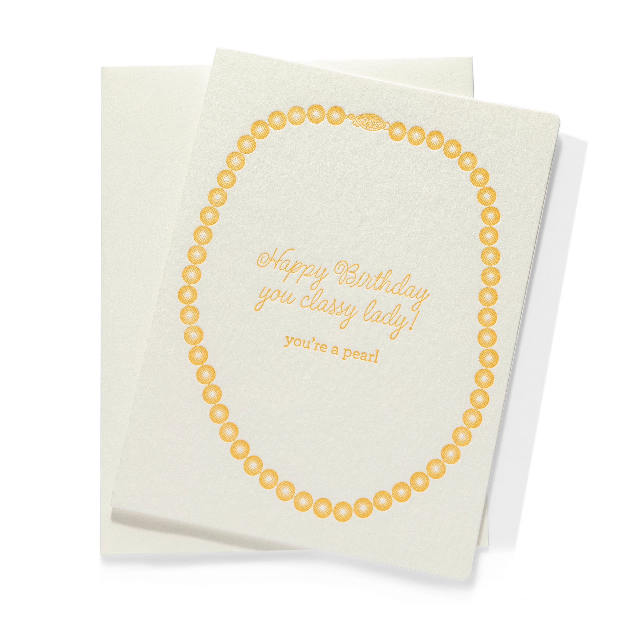 Pearl Birthday | Birthday | Letterpress Greeting Card