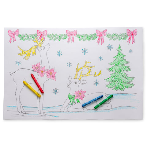 Coloring Place Mats | Christmas