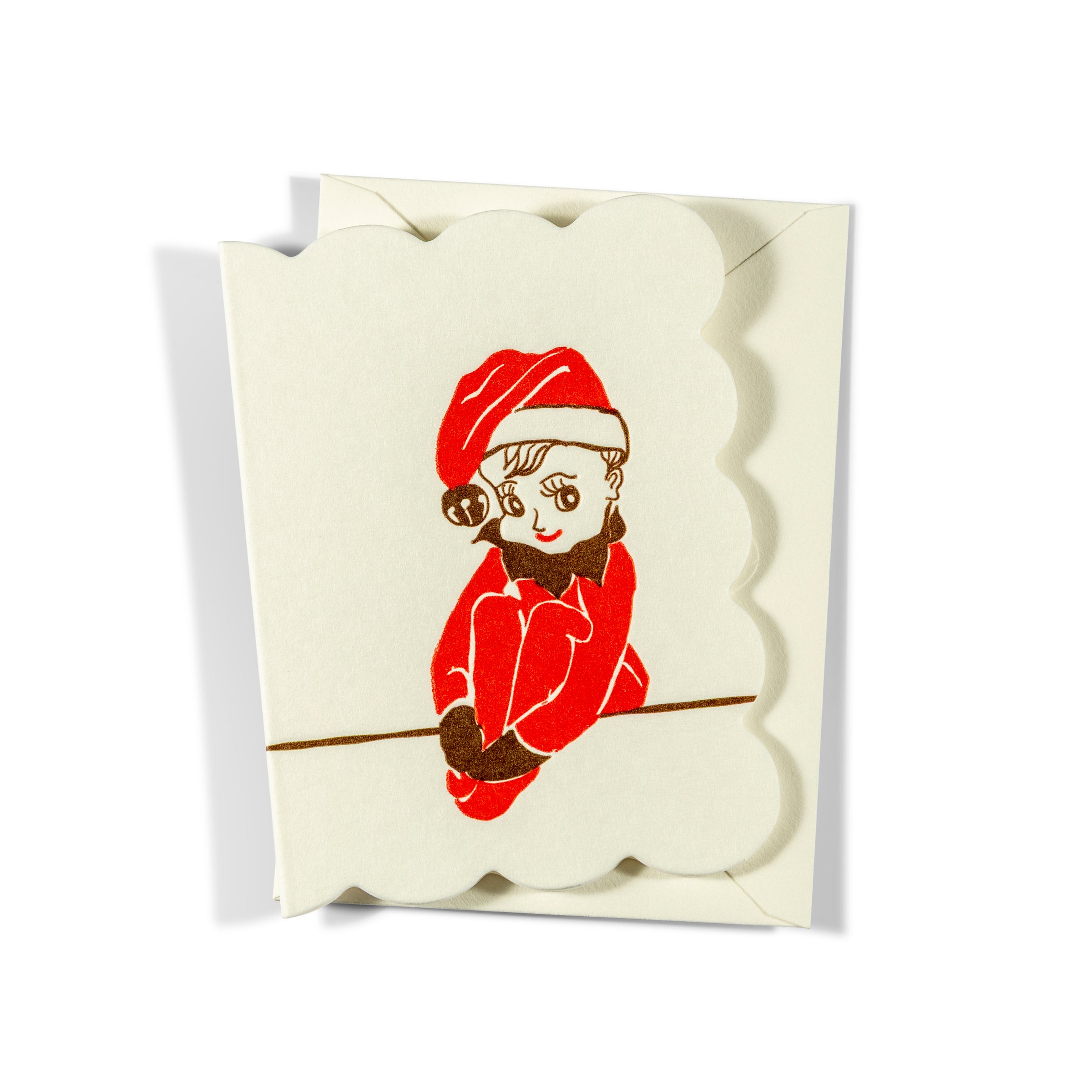 Mini Letterpress Enclosure Card | Elf on the Shelf