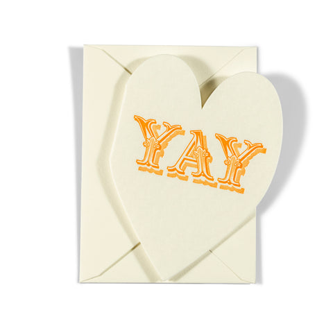 Mini Letterpress Enclosure Card | YAY