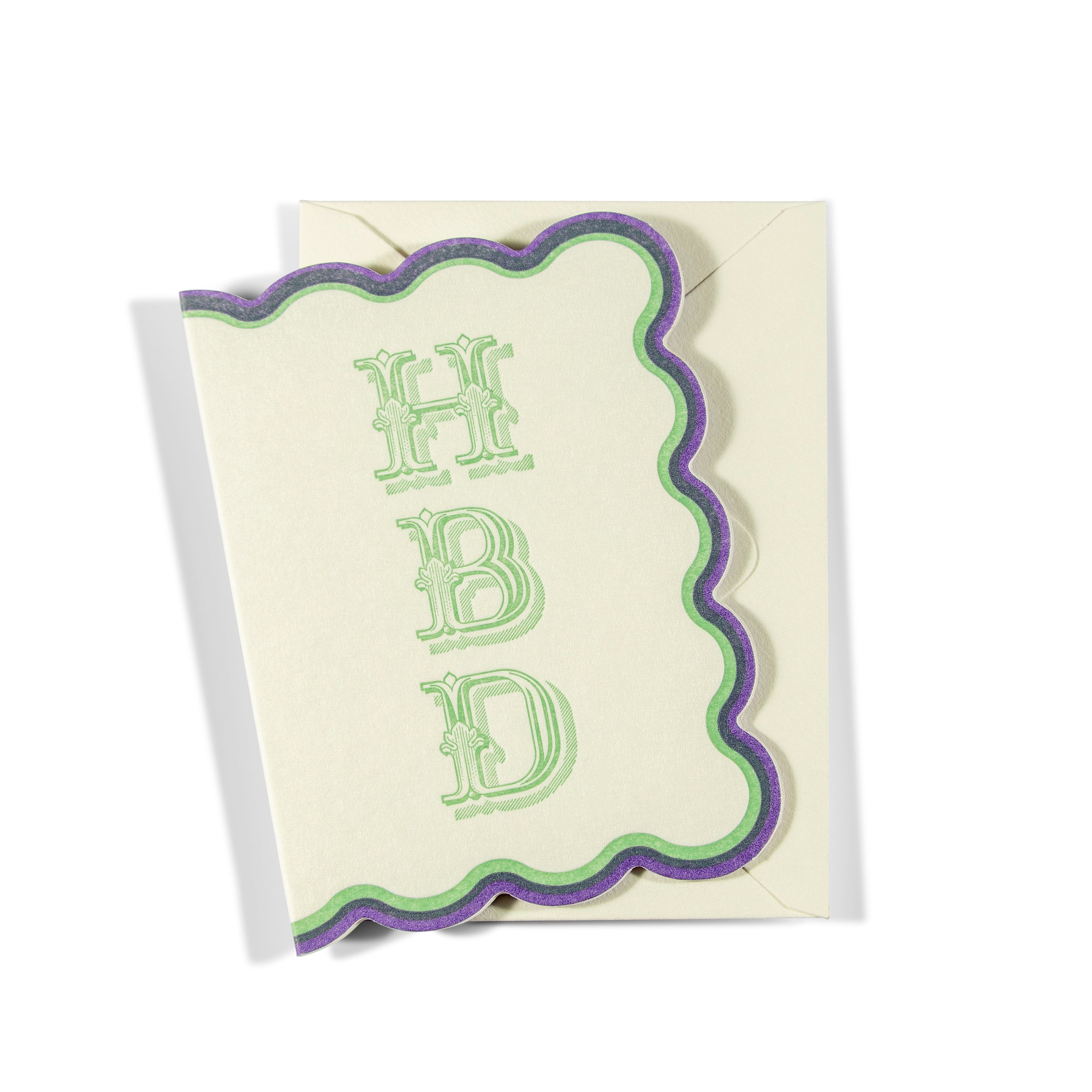 Mini Letterpress Enclosure Card | HBD