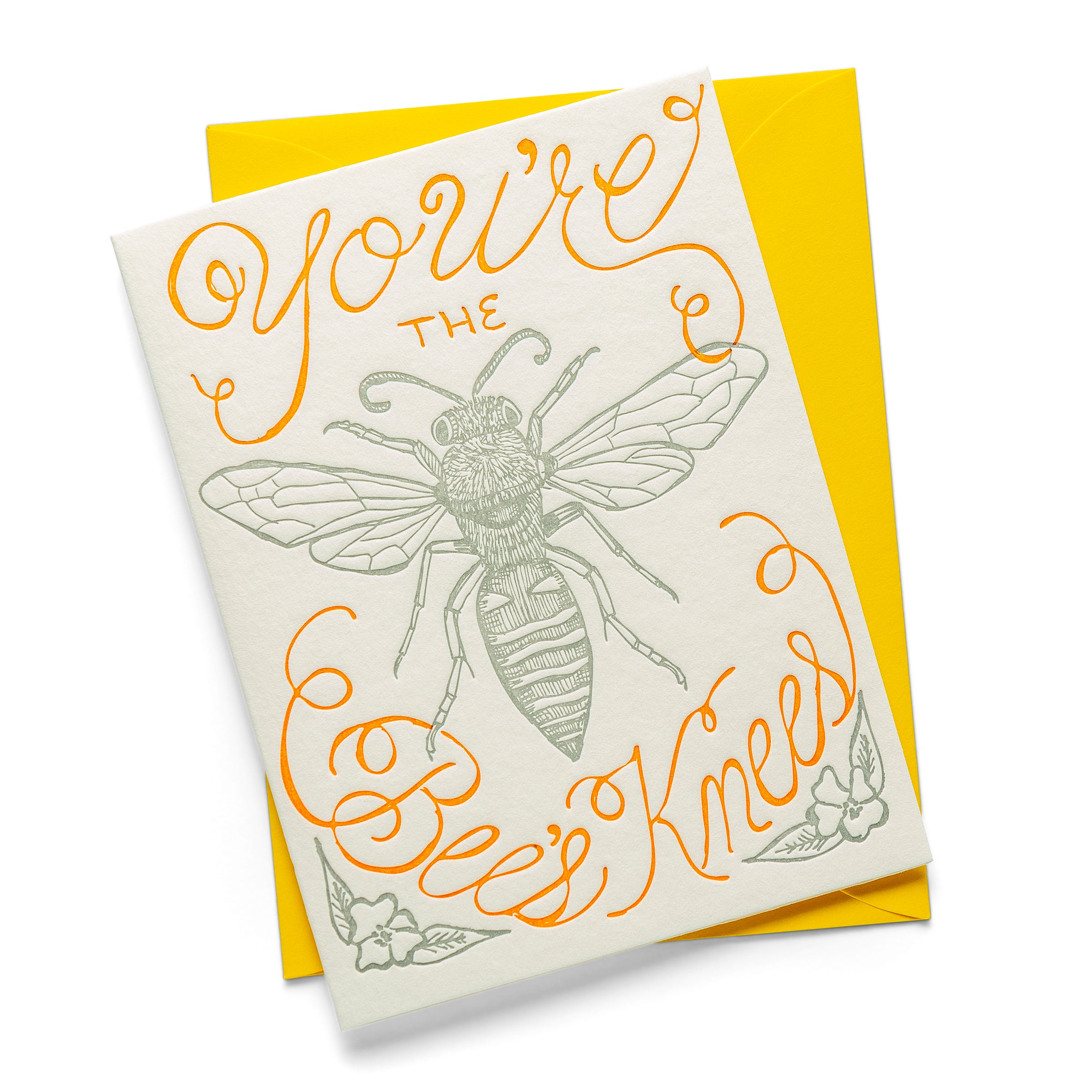 Bees Knees | Multi-Use | Letterpress Greeting Card