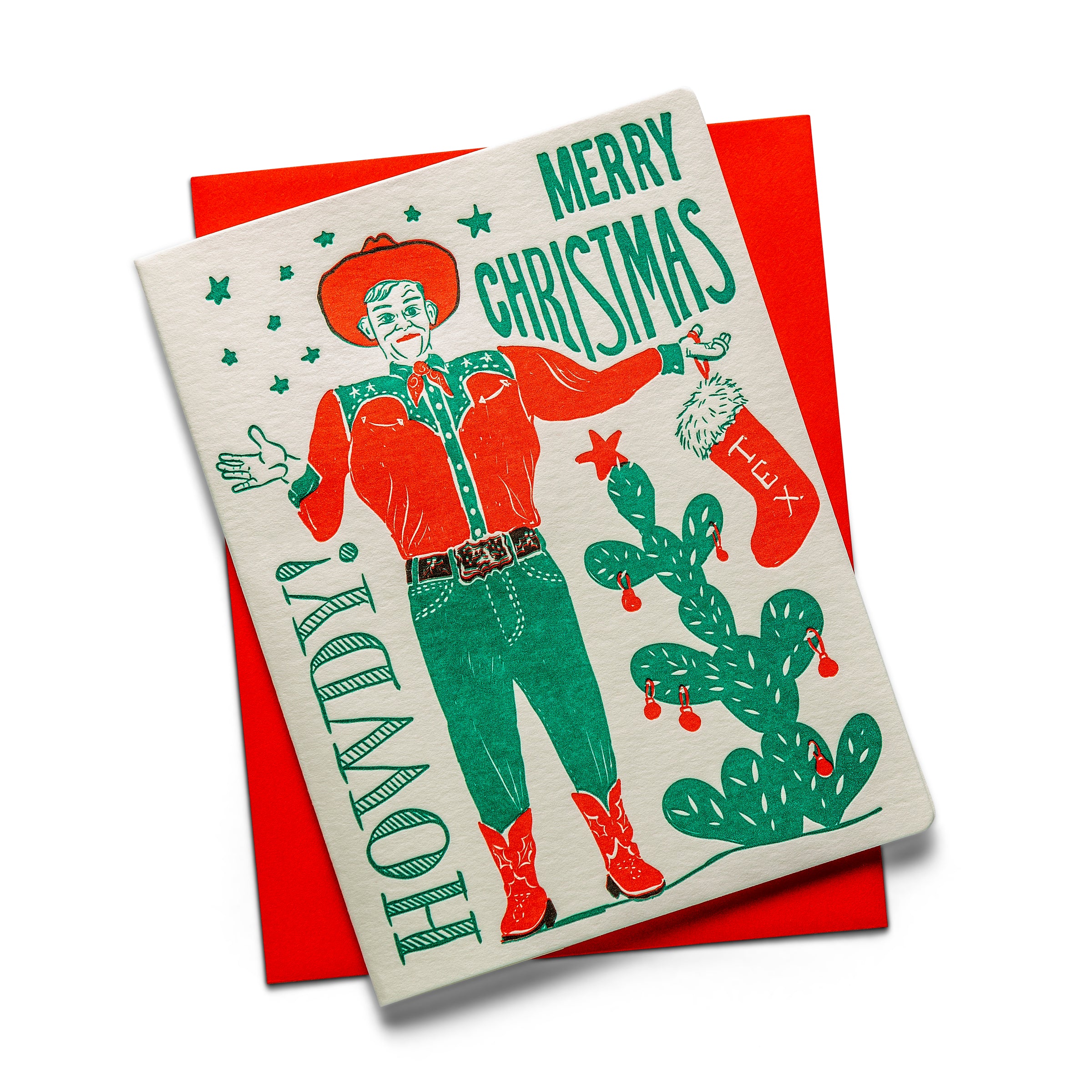 Big Tex | Holiday | Letterpress Greeting Card