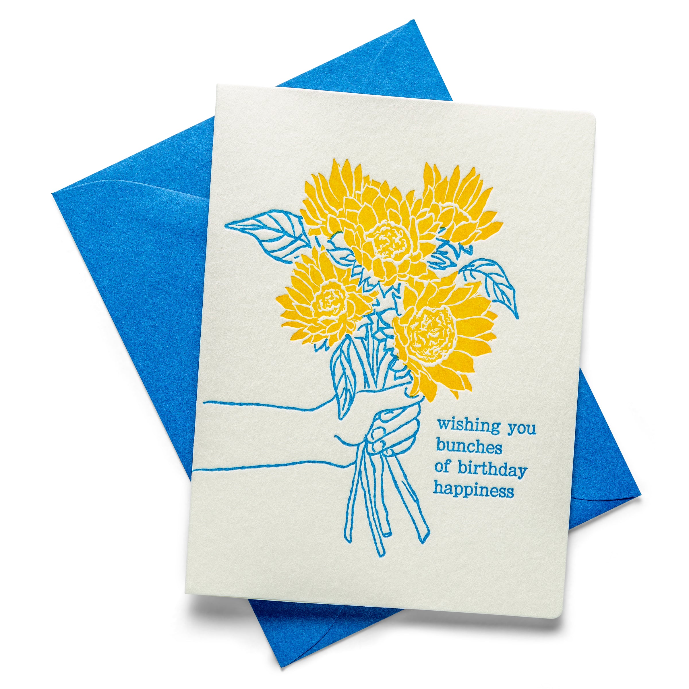 Bunches of Birthday Happiness | Birthday | Letterpress Greeting Card