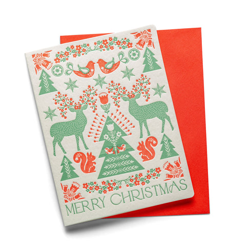 Nordic Christmas | Holiday/Christmas | Letterpress Greeting Card