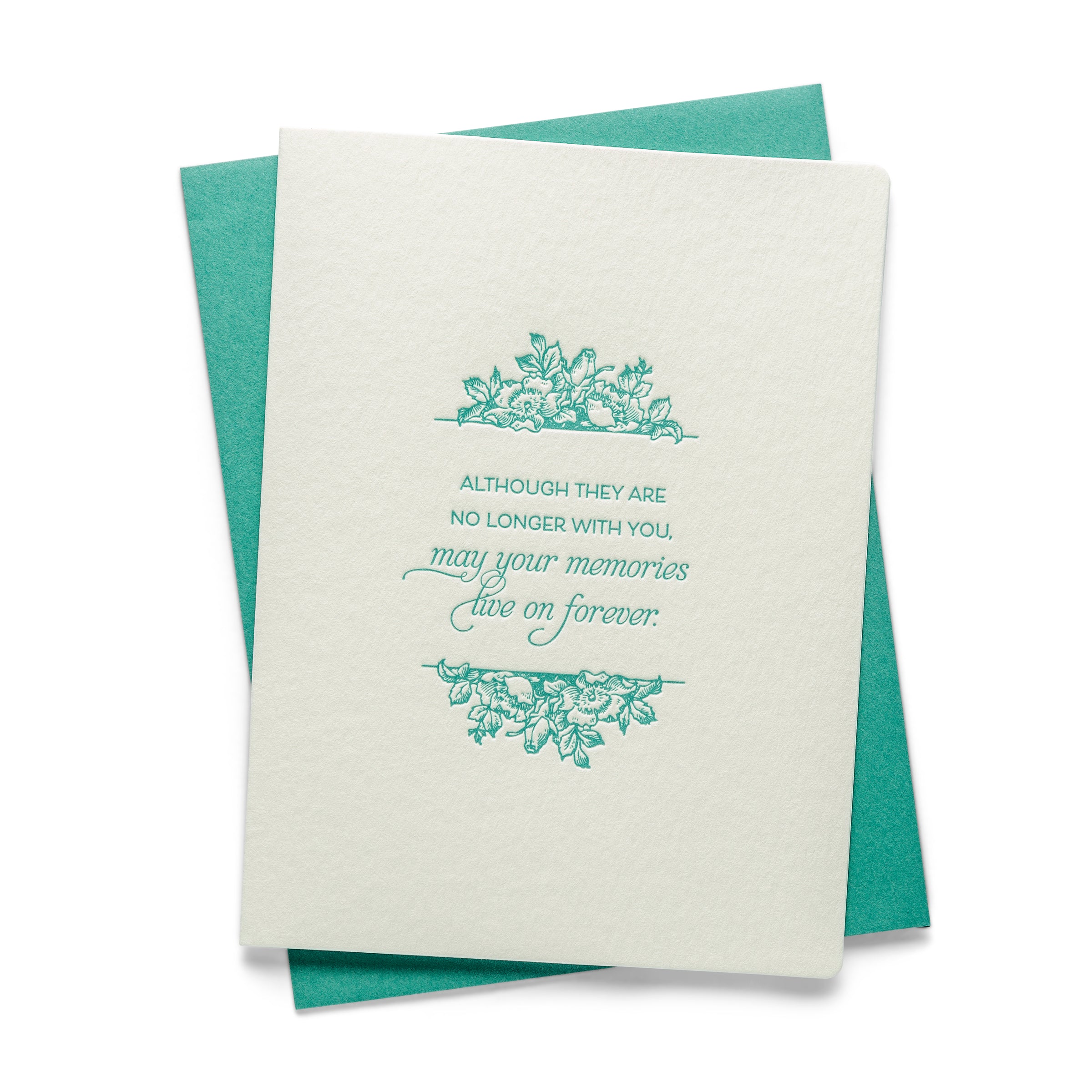 Memories | Sympathy | Letterpress Greeting Card