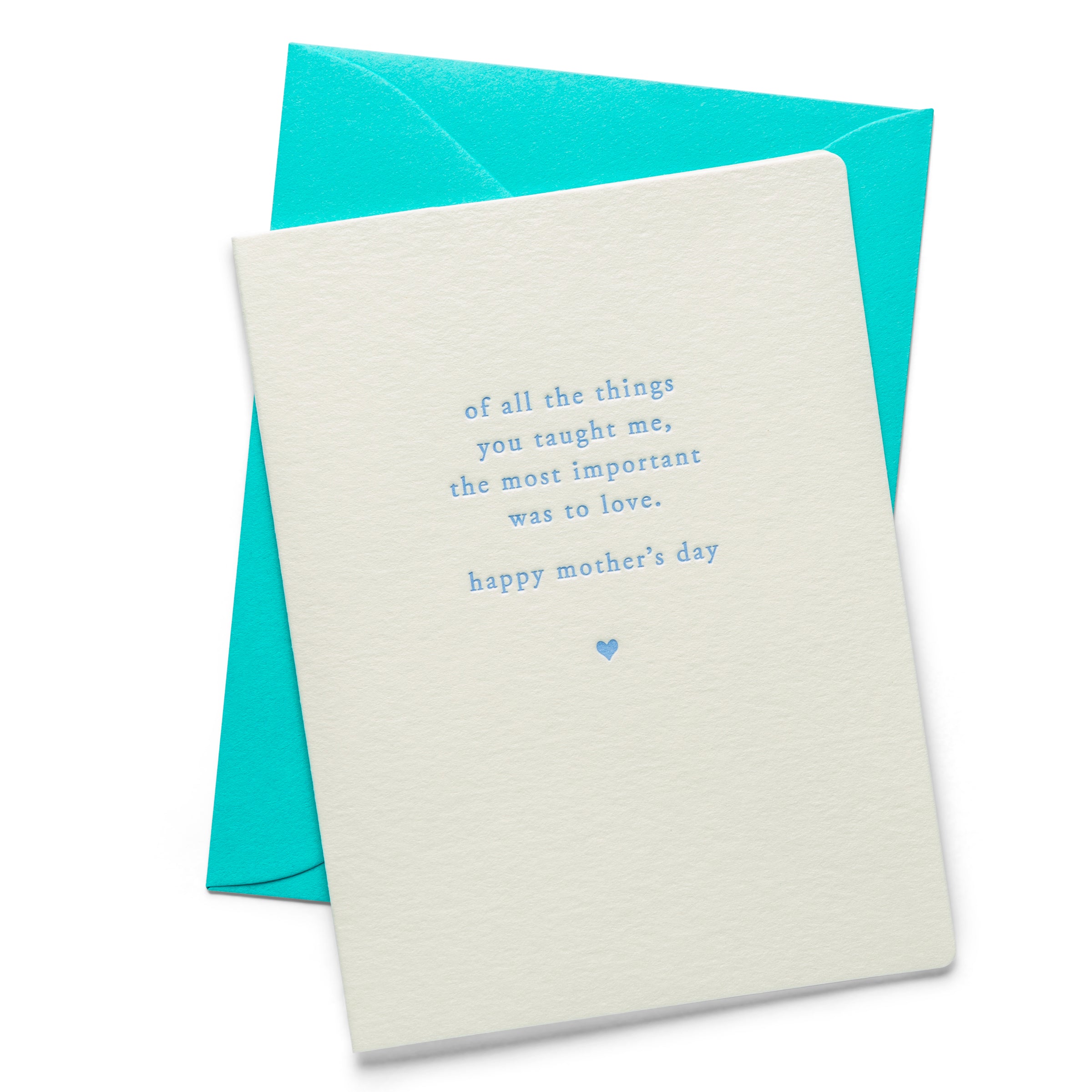 Mom Love | Mother's Day | Letterpress Greeting Card