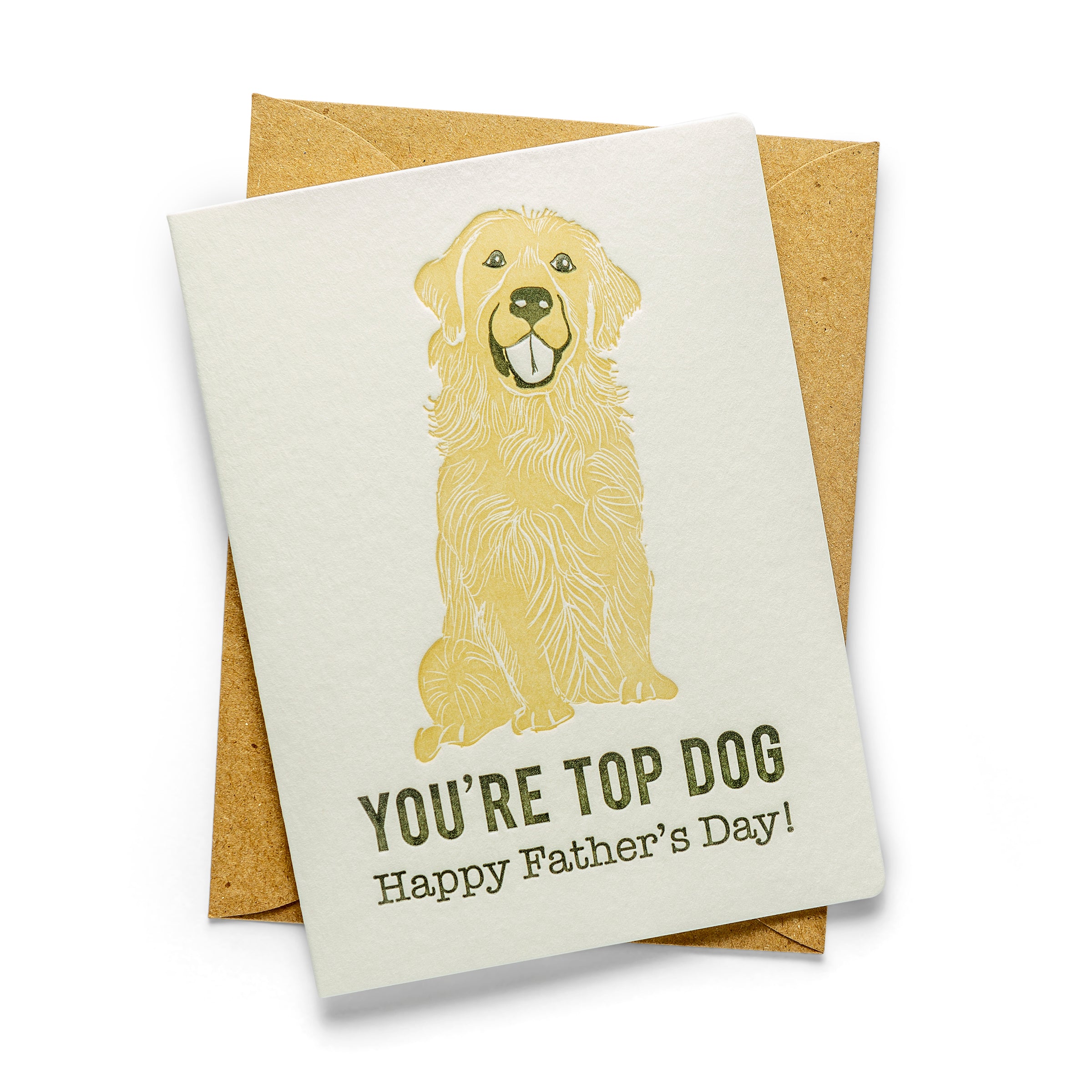 Father's Day Top Dog | Father's Day | Letterpress Greeting Card