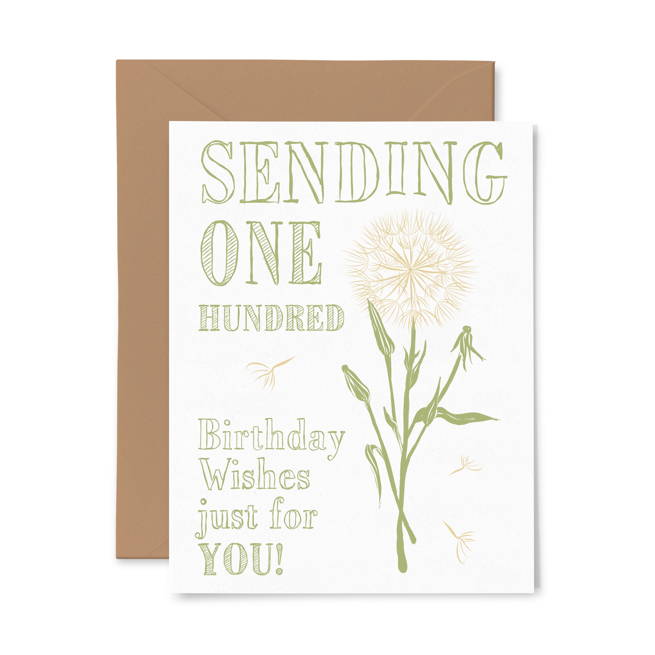Dandelion | Birthday | Letterpress Greeting Card