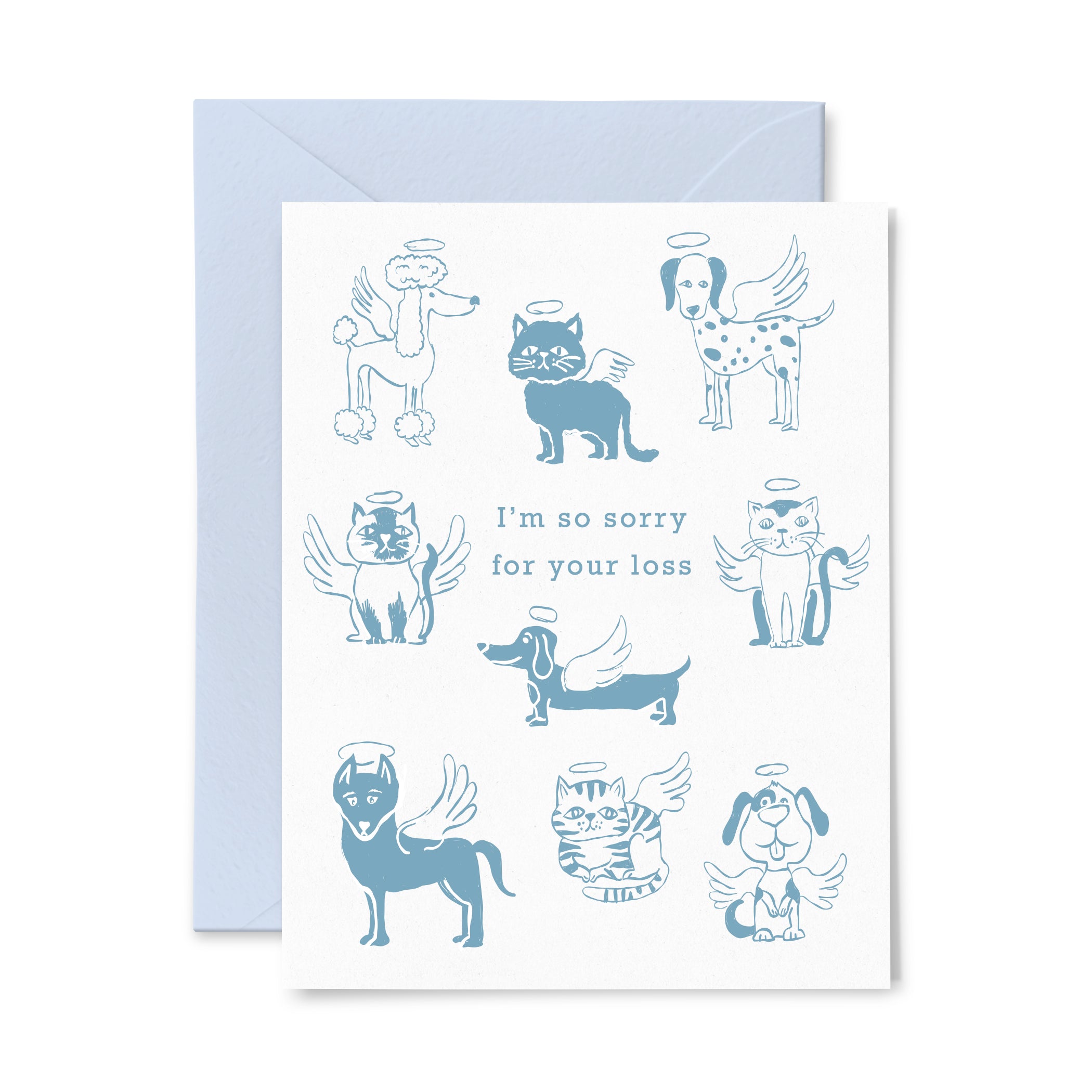 Pet Angel | Pet Sympathy | Letterpress Greeting Card