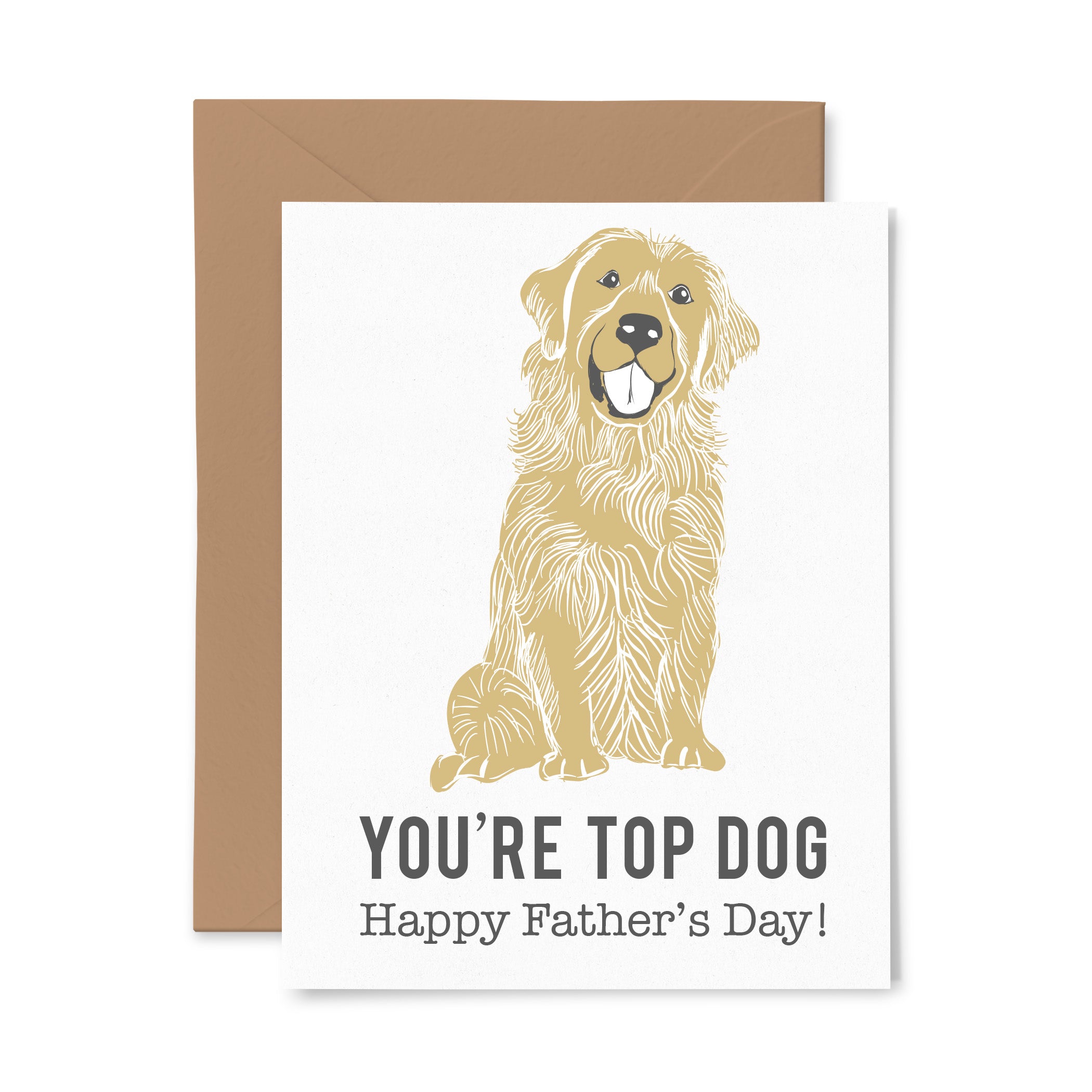 Top Dog | Father's Day | Letterpress Greeting Card