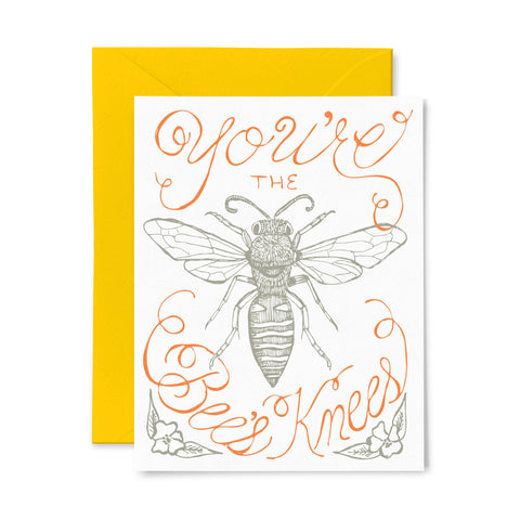 Bees Knees | Multi-Use | Letterpress Greeting Card