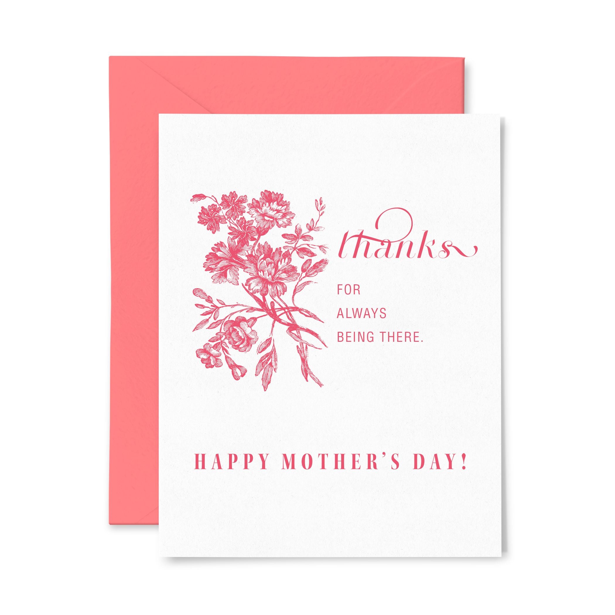 Being There Mom | Mother's Day | Letterpress Greeting Card