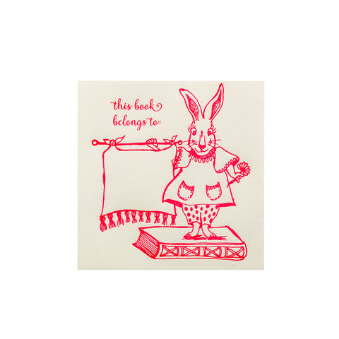 Bookplate | Bunny | Set of 6