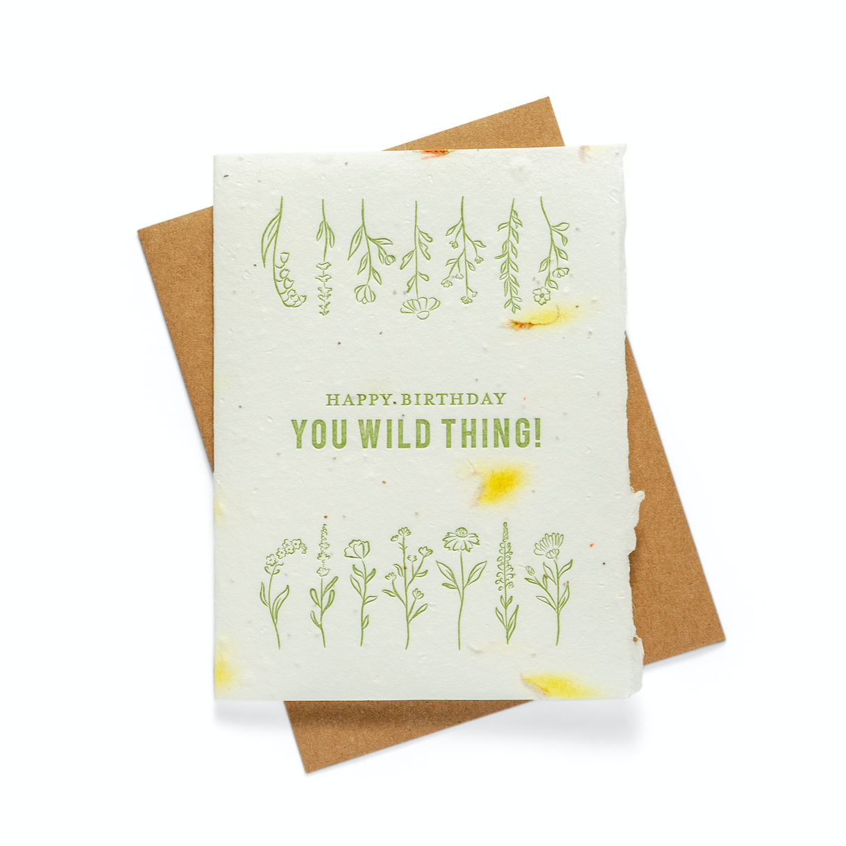 Wild Birthday | Seed Card | Letterpress Greeting Card