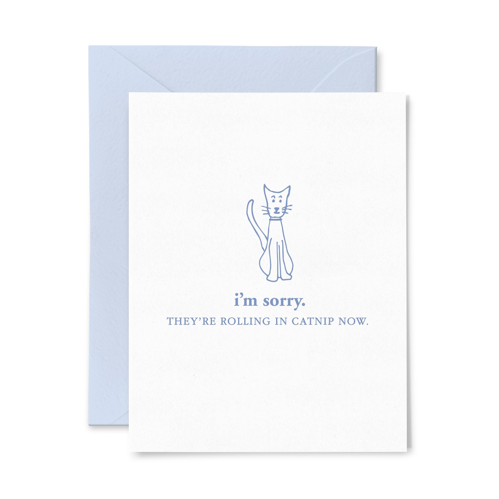 Catnip | Pet Sympathy | Letterpress Greeting Card