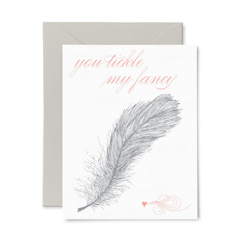Tickle My Fancy | Love | Letterpress Greeting Card