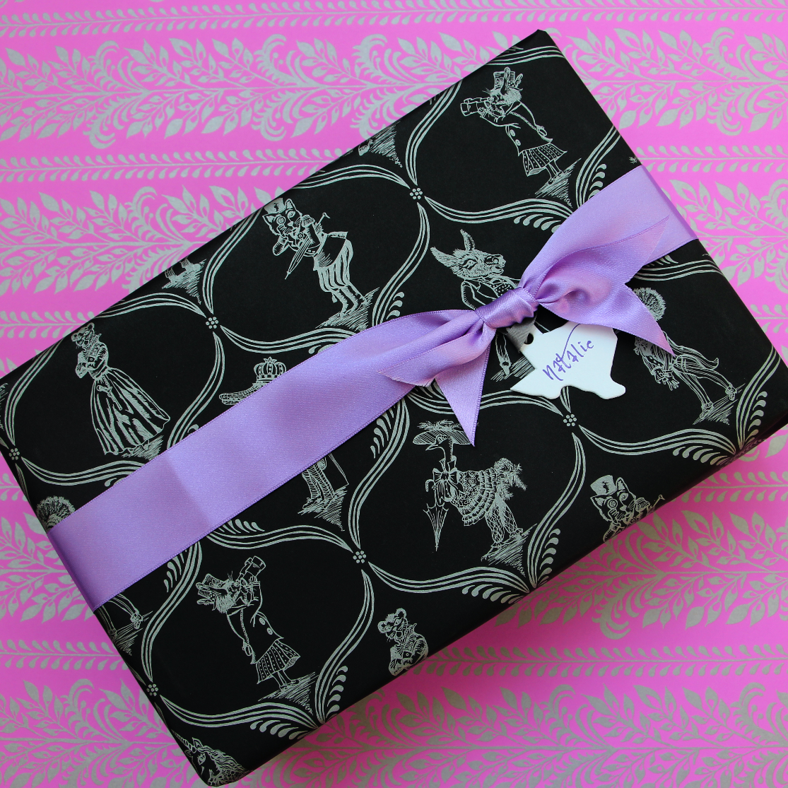 Gift Wrap | Menagerie | Black